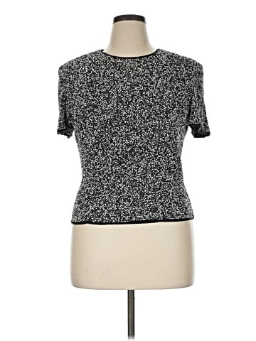 Papell Boutique Evening Short Sleeve Top (view 1)