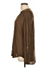 Maison Jules 100% Modal Brown Long Sleeve Henley Size L - photo 5