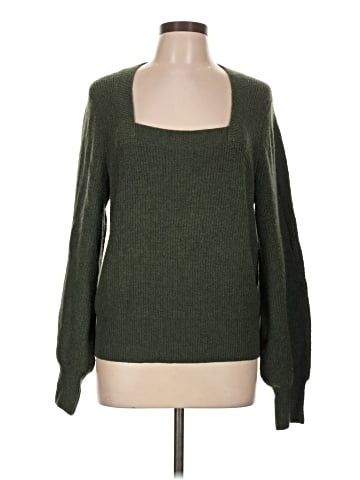 Madewell Melwood Square-Neck Pullover Sweater in Coziest Yarn (view 1)