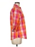 Foxcroft Checkered-gingham Orange 3/4 Sleeve Button-Down Shirt Size 6 - photo 4