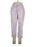 IZOD Paisley Pink Casual Pants Size 14 (petite) - photo 1