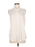 Theory 100% Silk Ivory Sleeveless Silk Top Size M - photo 1
