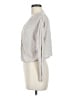 Theory Silver Long Sleeve Blouse Size S - photo 5