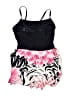 Christina Print Black One Piece Swimsuit Size 14 - photo 2