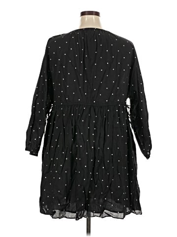 Madewell Button-Front Tie-Waist Mini Dress in Square Spot (view 2)