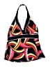 Caribbean Joe Print Black Swimsuit Top Size 14 - photo 1
