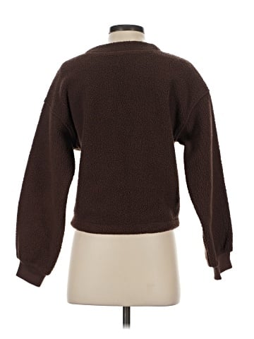 Madewell (Re)sourced Fleece Crop Cardigan (view 2)