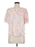 Democracy Pink Short Sleeve Blouse Size M - photo 1