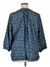 Jachs Girlfriend 100% Polyester Blue 3/4 Sleeve Blouse Size XL - photo 2