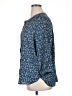 Jachs Girlfriend 100% Polyester Blue 3/4 Sleeve Blouse Size XL - photo 5