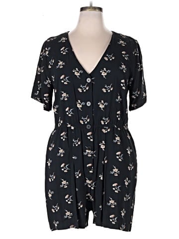 Madewell Button-Front Day Romper in Daisies (view 1)