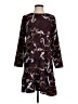 Halogen 100% Polyester Paisley Brown Casual Dress Size S - photo 1