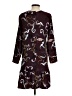 Halogen 100% Polyester Paisley Brown Casual Dress Size S - photo 2