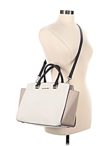 MICHAEL Michael Kors Leather Satchel (view 2)