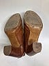 FRYE 100% Leather Brown Heels Size 6 1/2 - photo 5