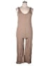 Mate Solid Tan Jumpsuit Size XL - photo 1