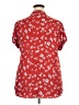 Pleione Red Short Sleeve Blouse Size XXL - photo 2
