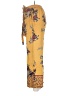 Angie 100% Rayon Print Yellow Casual Pants Size S - photo 5