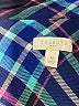 Talbots Outlet 100% Viscose Plaid Blue Long Sleeve Button-Down Shirt Size M - photo 7