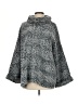 Sunday in Brooklyn 100% Polyester Gray Poncho Size XS - photo 1