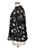Monday Fun 100% Polyester Floral Black Short Sleeve Blouse Size 1X - photo 5