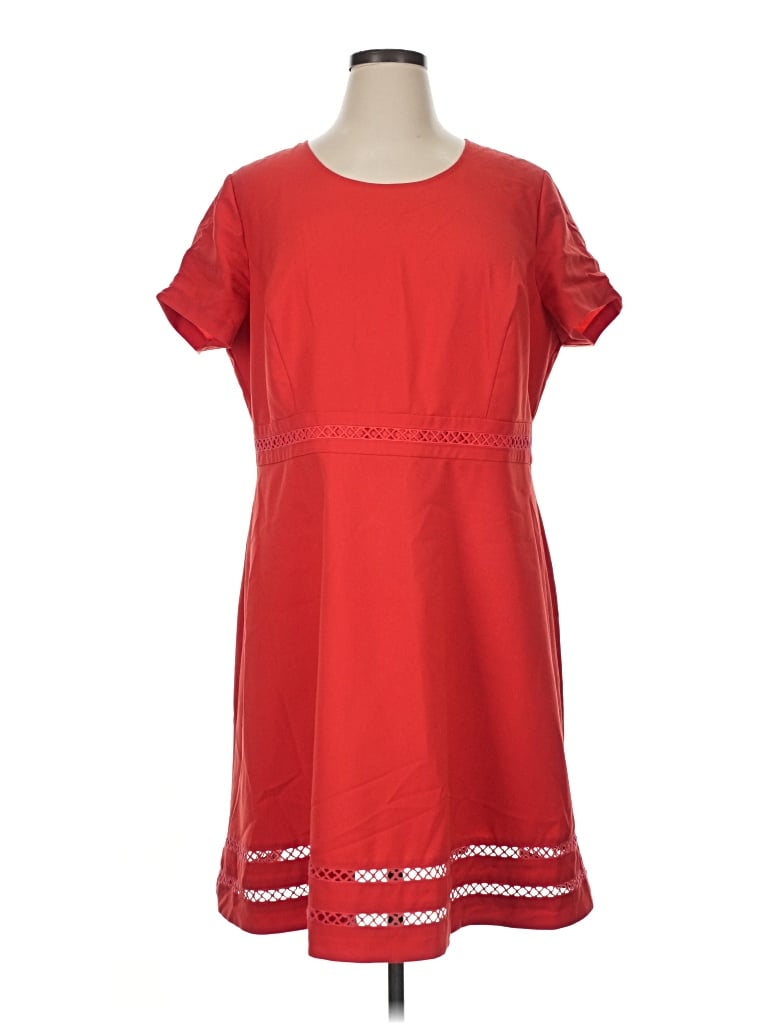 Pre-owned Lark & Ro Casual Dress In Red