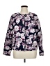Westbound 100% Rayon Floral Purple Jacket Size XL - photo 1