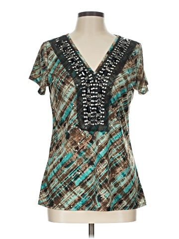 Brittany Black Short Sleeve Blouse (view 1)