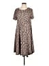 Lularoe Chevron-herringbone Brown Casual Dress Size L - photo 1