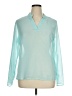 Jonathan Martin Teal Long Sleeve Blouse Size XL - photo 1