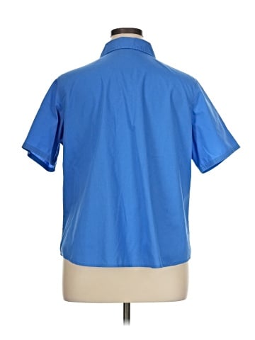 Basic Editions Short Sleeve Button-Down Shirt (view 2)