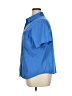 Basic Editions Blue Short Sleeve Button-Down Shirt Size 1X - photo 5