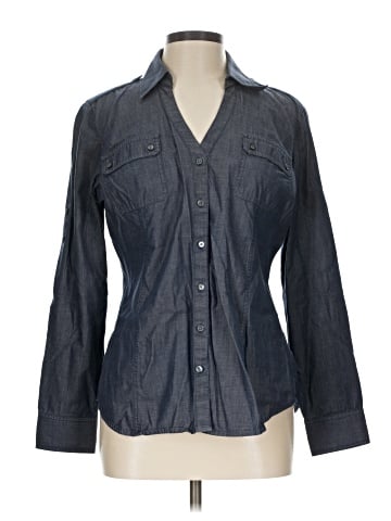 Express Long Sleeve Button-Down Shirt (view 1)