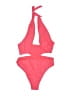 Wild Fable Solid Pink One Piece Swimsuit Size 16 - photo 1
