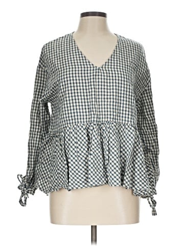 She + Sky 3/4 Sleeve Blouse (view 1)