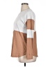 Francesca's Color Block Brown Long Sleeve T-Shirt Size XL - photo 5