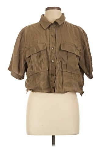 Darling 3/4 Sleeve Button-Down Shirt (view 1)