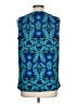 Roz & Ali 100% Polyester Blue Sleeveless Blouse Size L - photo 2