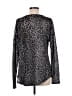 INC International Concepts Silver Long Sleeve Top Size M - photo 2