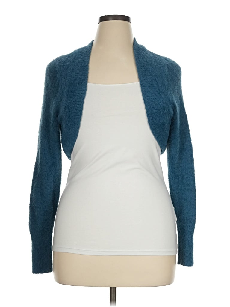 Pre-owned Torrid Shrug In Blue