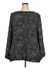 Ann Taylor LOFT 100% Polyester Black Long Sleeve Blouse Size 22 - photo 2
