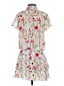 Parker 100% Polyester Floral White Casual Dress Size S - photo 2