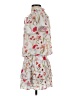Parker 100% Polyester Floral White Casual Dress Size S - photo 5