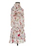 Parker 100% Polyester Floral White Casual Dress Size S - photo 4