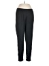 Adidas 100% Polyester Solid Black Track Pants Size M - photo 1