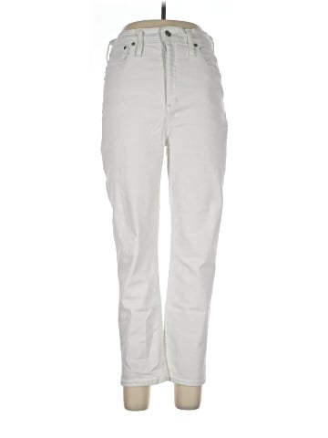 Madewell Classic Straight Jeans in Tile White (view 1)