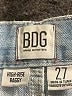 BDG 100% Cotton Graphic Blue Jeans Size 27 waist - photo 4