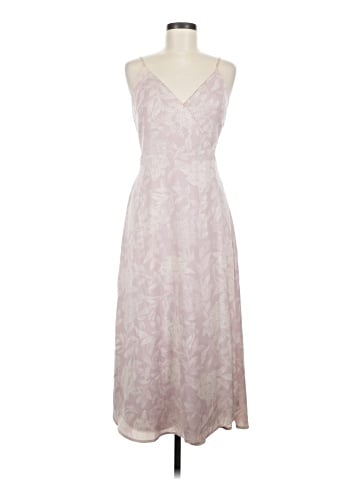 Madewell (Re)sourced Crepe Cami Wrap Dress in Pindot Blooms (view 1)