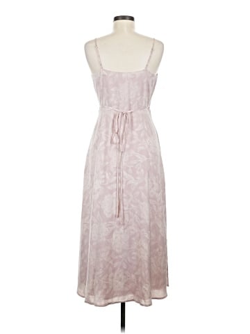 Madewell (Re)sourced Crepe Cami Wrap Dress in Pindot Blooms (view 2)