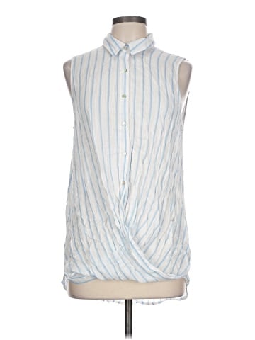 Staccato Sleeveless Button-Down Shirt (view 1)